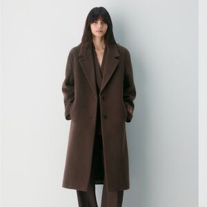 SOLD OUT ONLINE - Aritzia Wilfred “The Only Coat” – Burnt Cedar, Size M